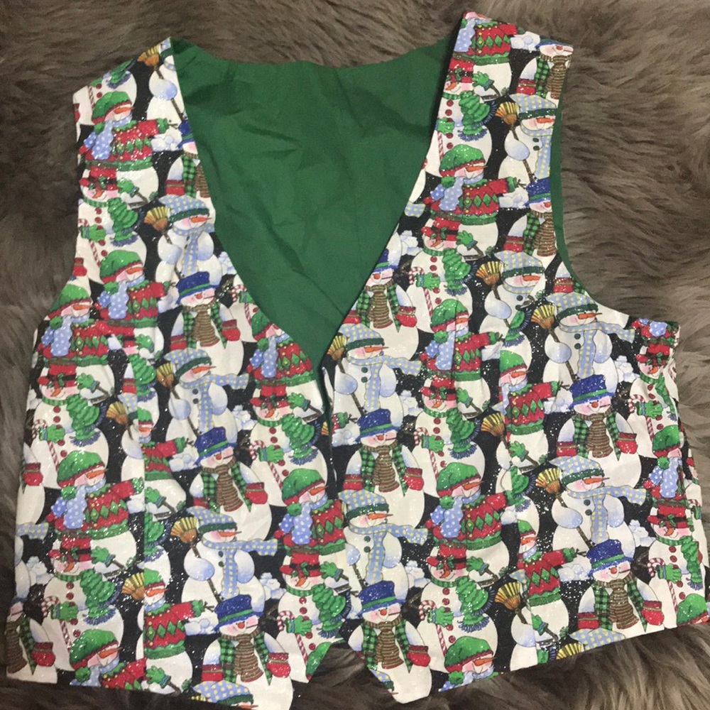 Grammy’s Handmade Ugly Christmas Vest, SZ L